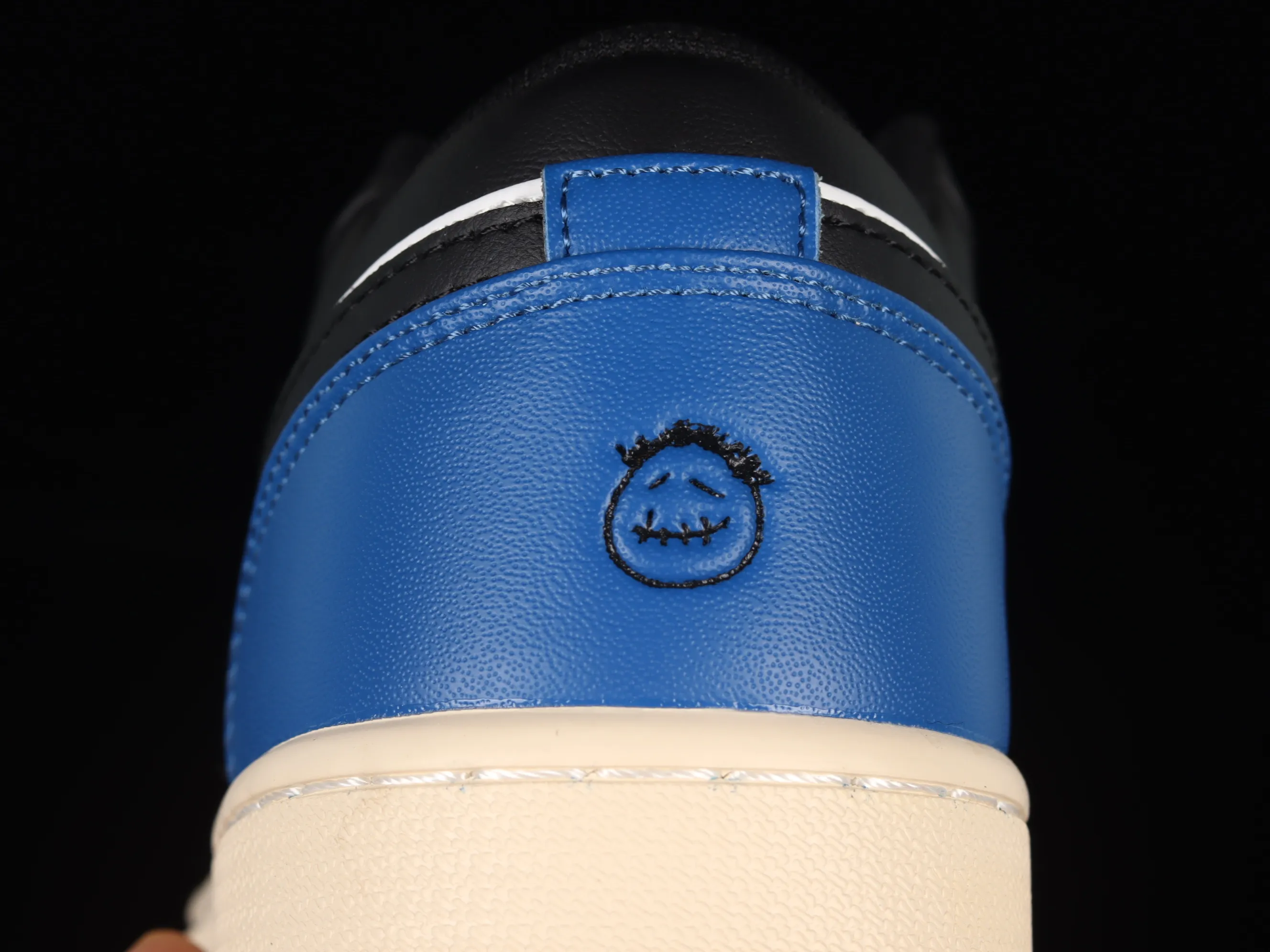 All categories Air Jordan Jordan series basketball shoes Air Jordan 1 Low Air Jordan 1 Low AJ1 Joe 1 black and blue Grimace DM7078-110